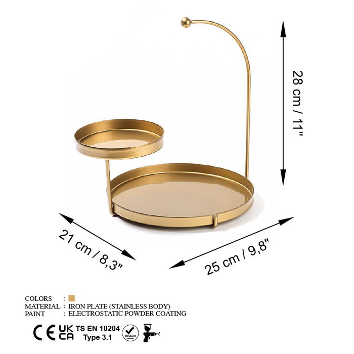 Aberto Design Knıdos-B - Gold